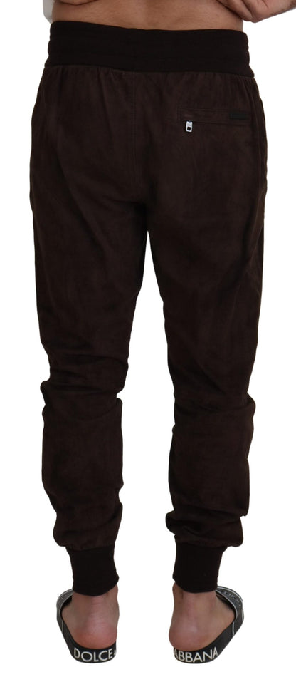 Stunning Authentic Jogger Pants in Brown