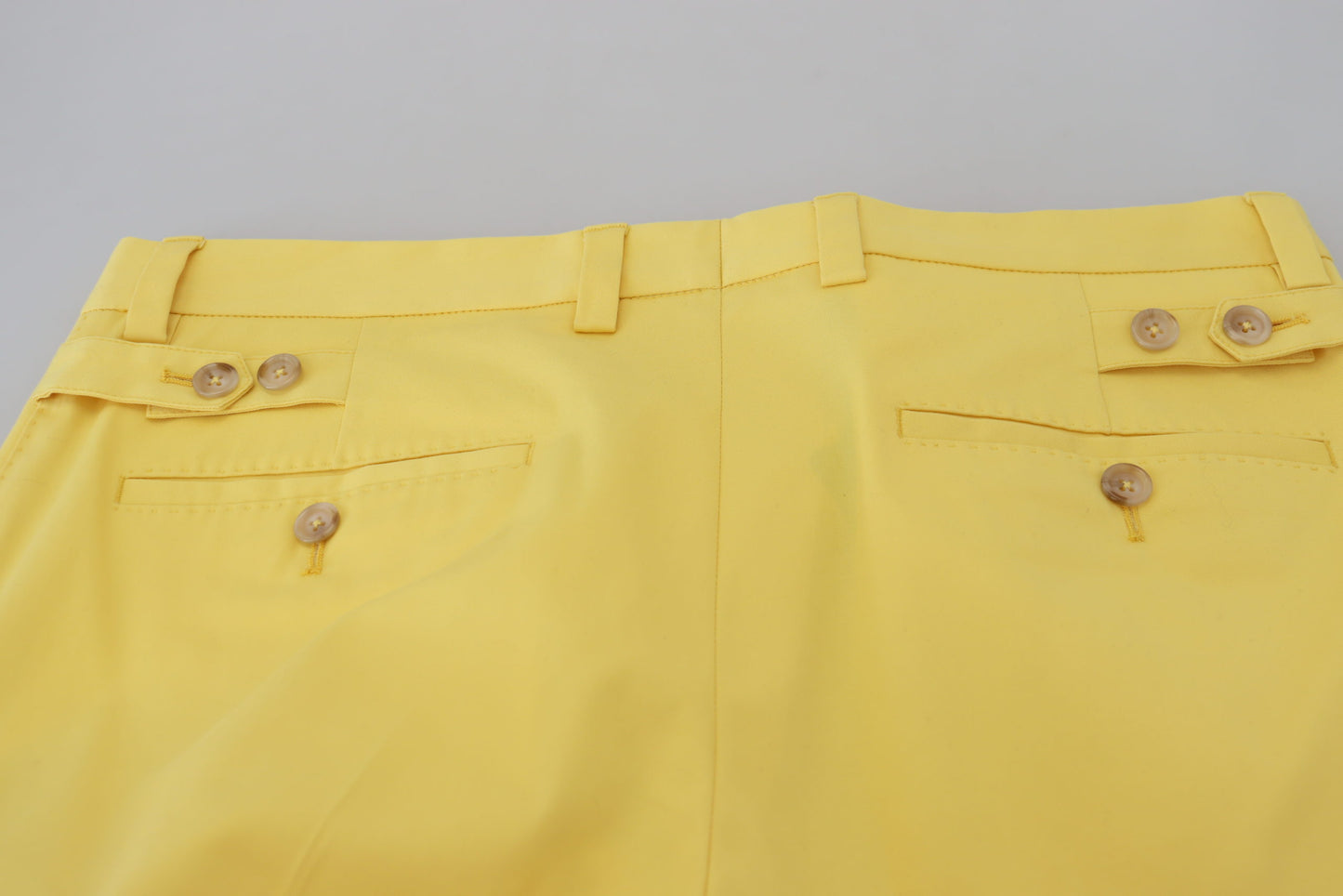 Sun-Kissed Yellow Cotton Trousers