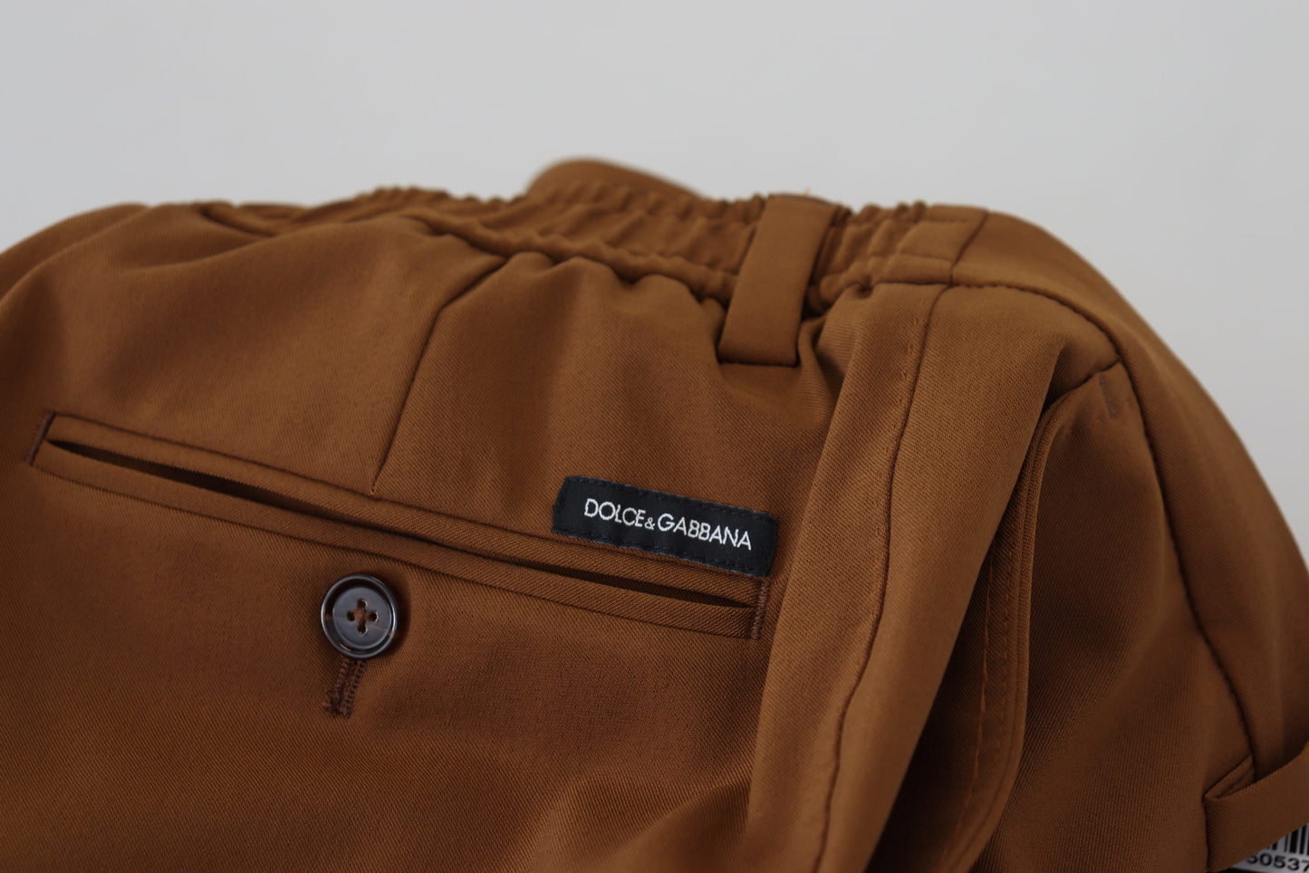 Elegant Brown Virgin Wool Pants - Italian Crafted