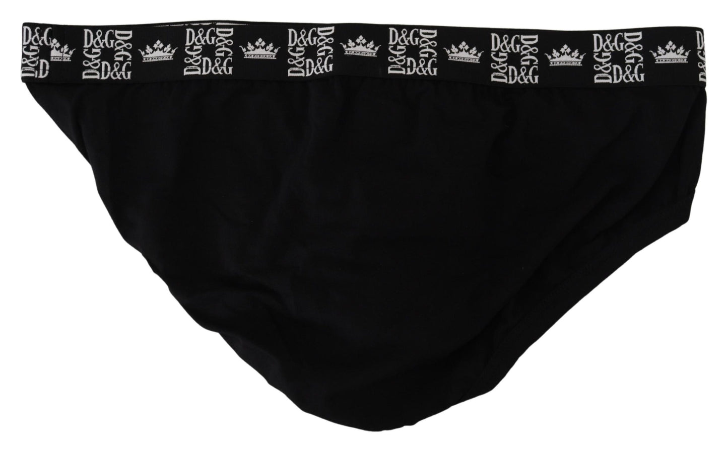 Elegant Black Designer Briefs with Logo Waistband