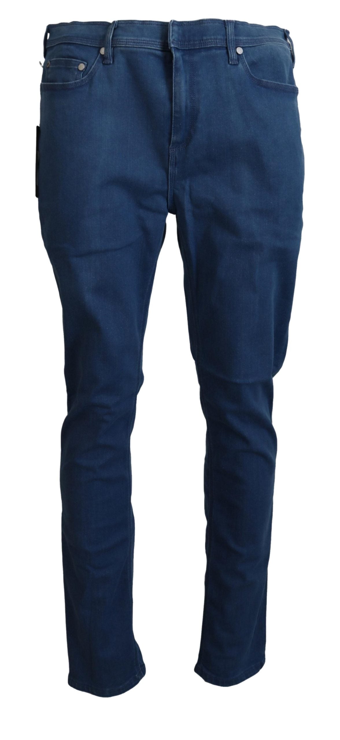 Chic Skinny Blue Pants for a Sharp Look