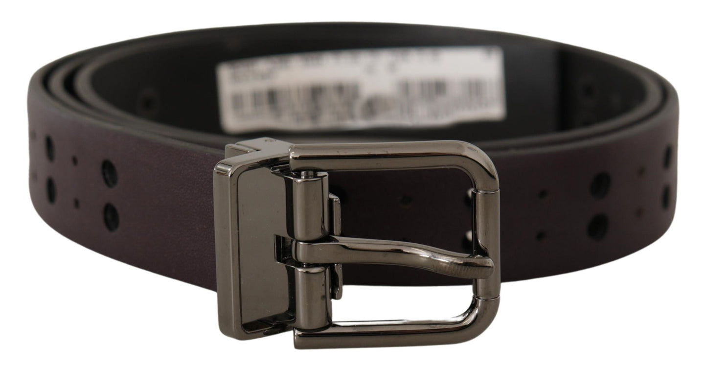 Burgundy Elegance Leather Belt