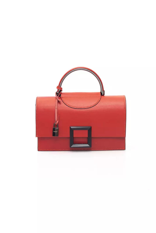 Red Leather Women Handbag