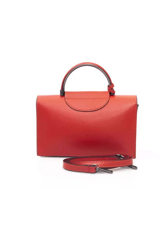 Red Leather Women Handbag