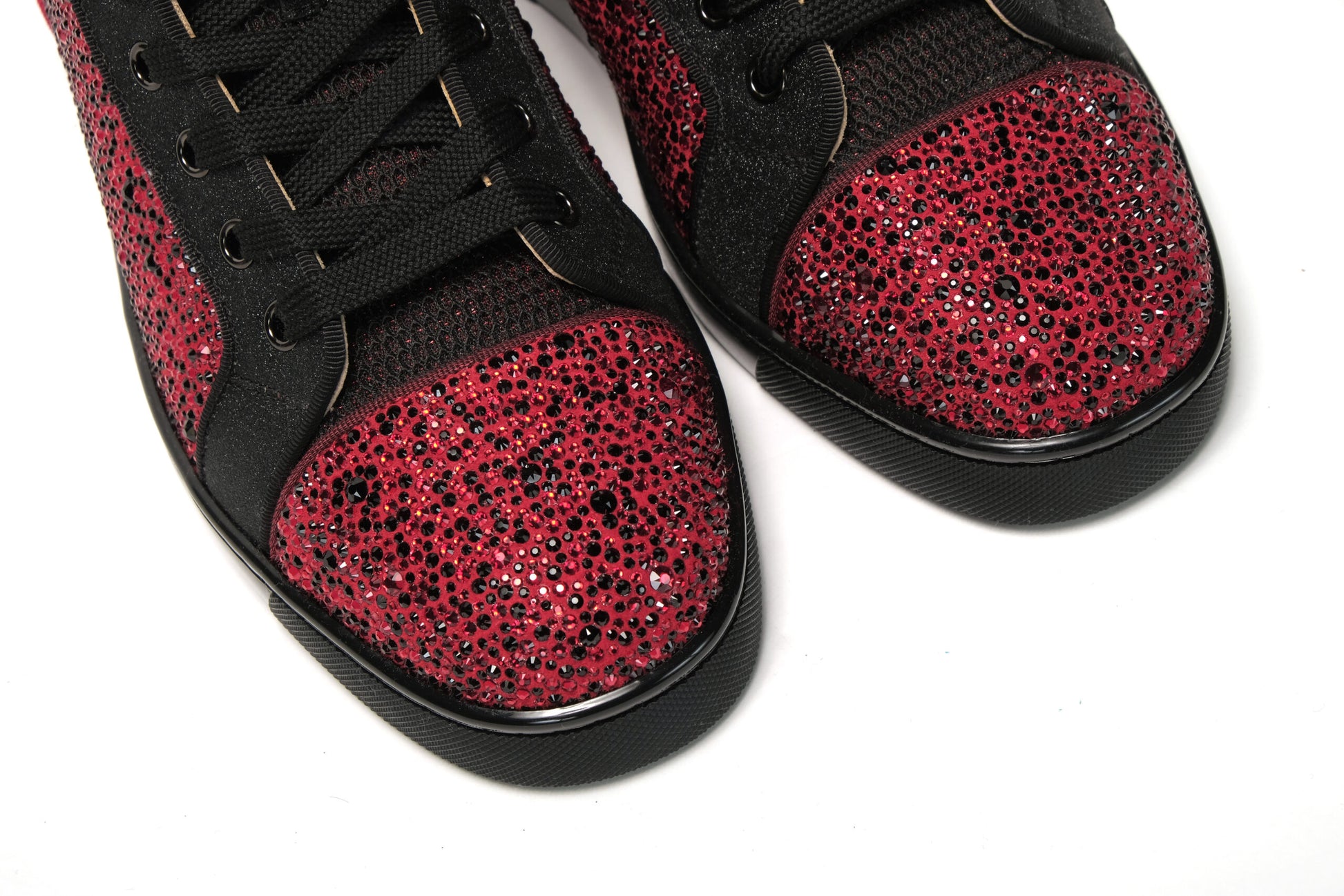 Red Black Louis Junior Spikes  Sneaker Shoes