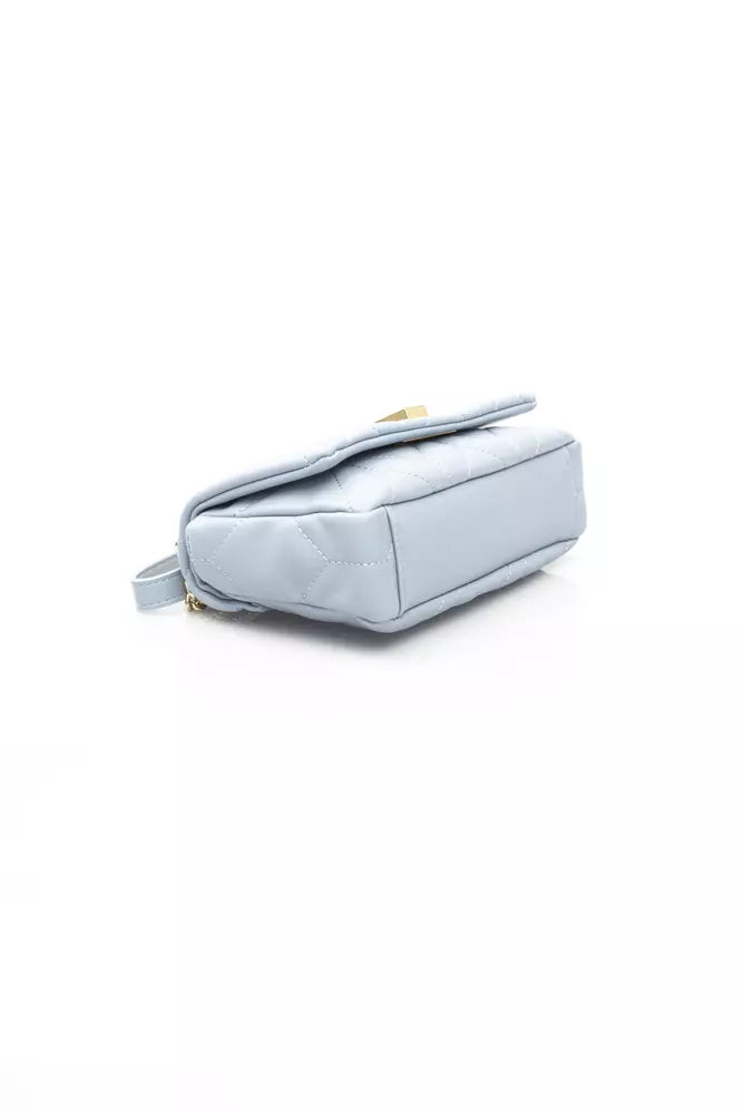 Light Blue Polyethylene Women Shoulder Bag