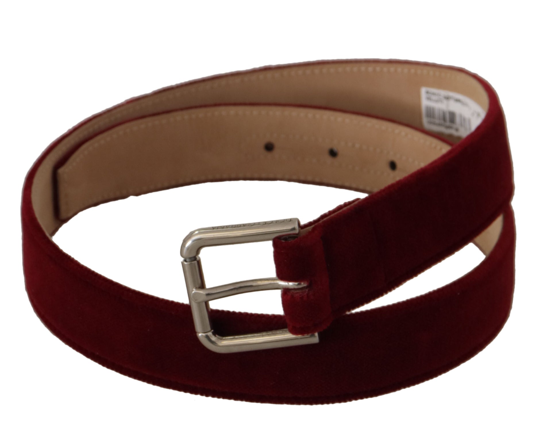 Elegant Velvet Logo Engraved Belt