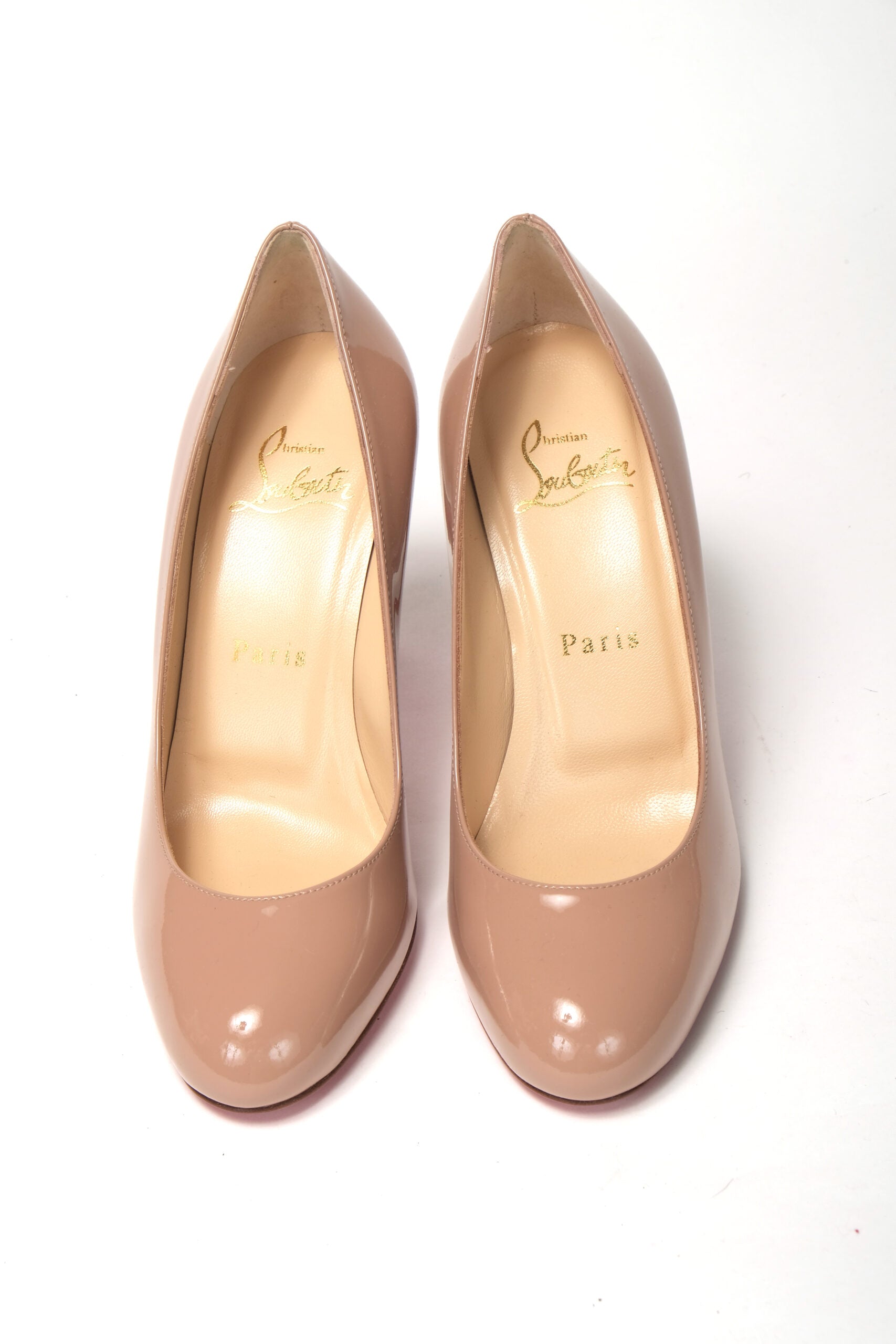 Nude Round Toe High Pump Shoe