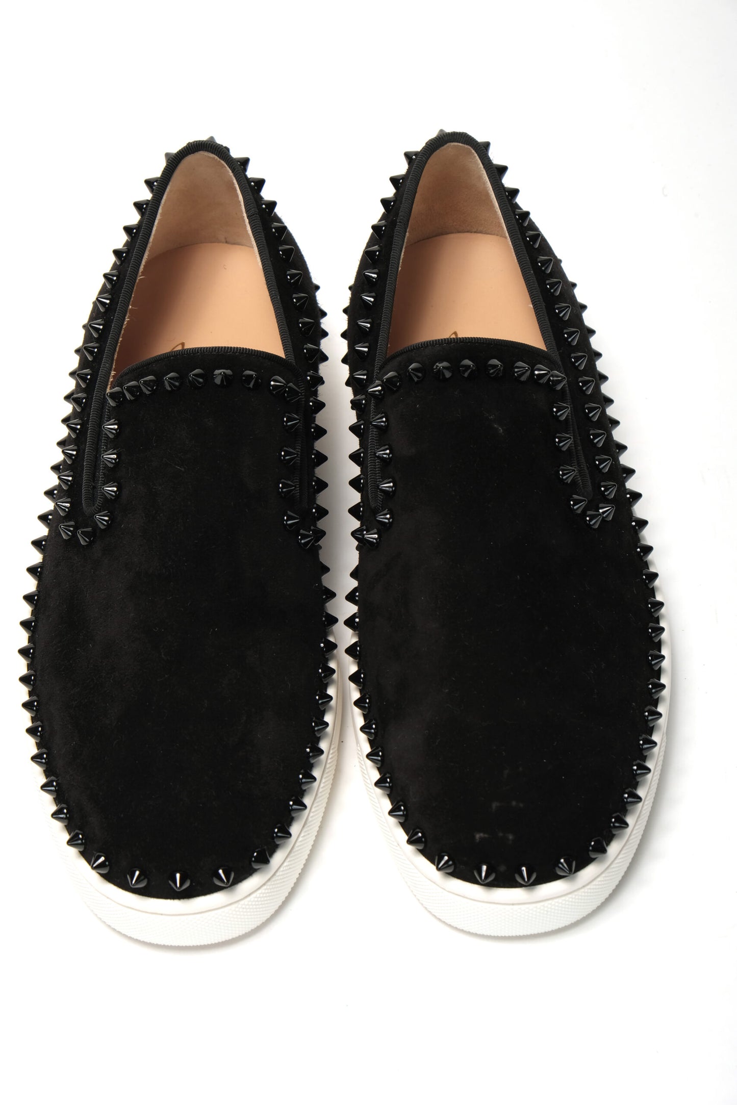 Black Pik Boat Flat Veau Shoes