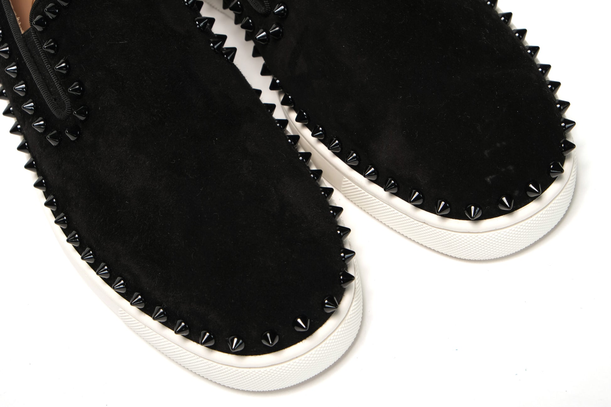 Black Pik Boat Flat Veau Shoes