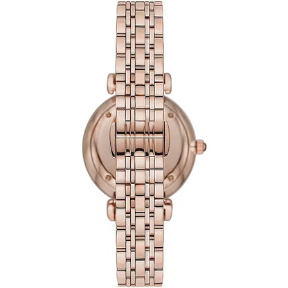 Sleek Bronze Steel Quartz Ladies Watch