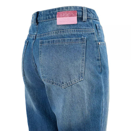 Chic High-Waisted Blue Jeans for Women