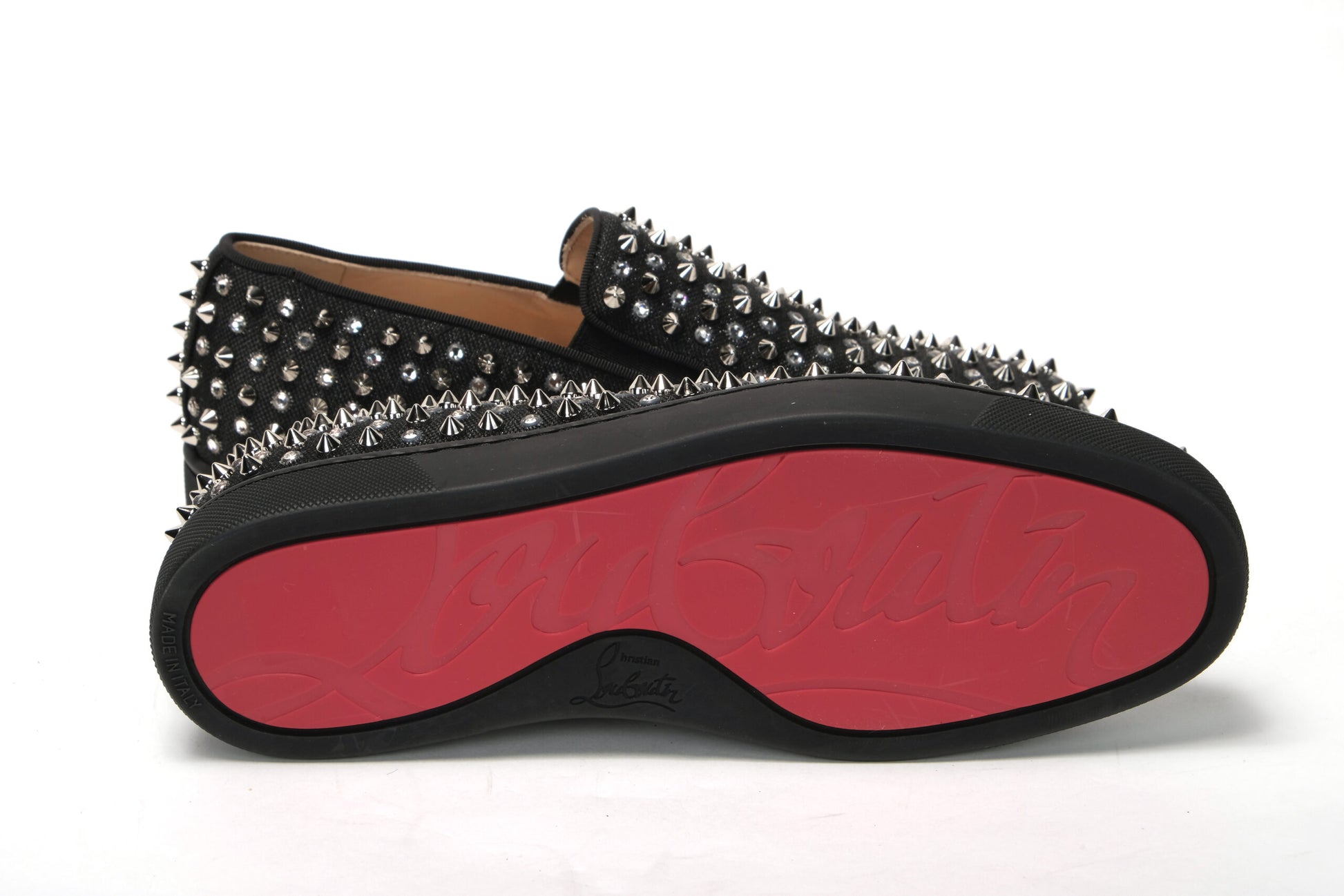 Black/Crystal Sv Version Roller 1c1s Flat Shoes