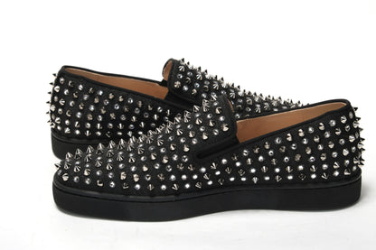 Black/Crystal Sv Version Roller 1c1s Flat Shoes