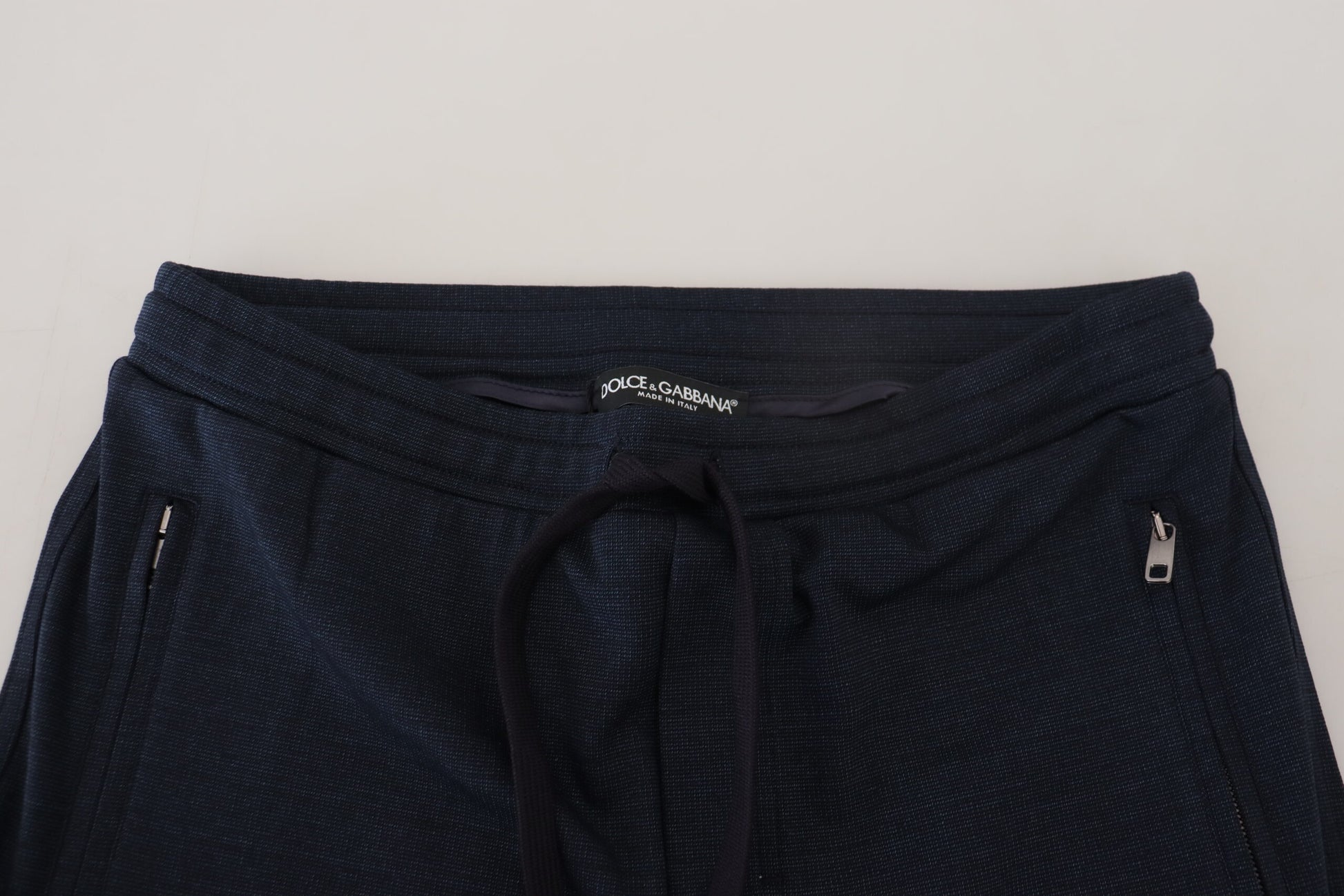 Elegant Blue Casual Track Sweatpants