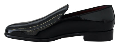 Sleek Black Patent Loafers