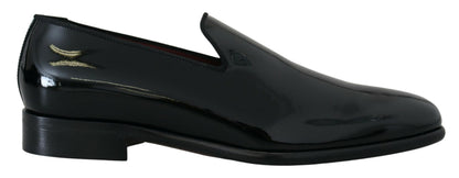 Sleek Black Patent Loafers