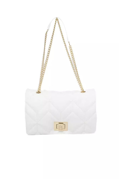 White Polyethylene Women Shoulder Bag