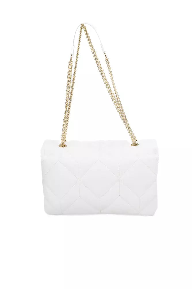 White Polyethylene Women Shoulder Bag