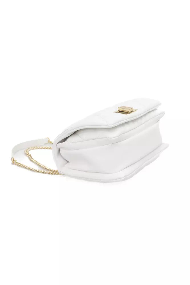 White Polyethylene Women Shoulder Bag