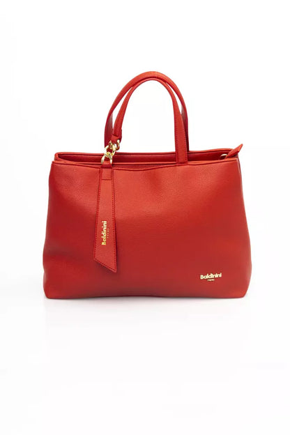 Red Polyethylene Women Handbag