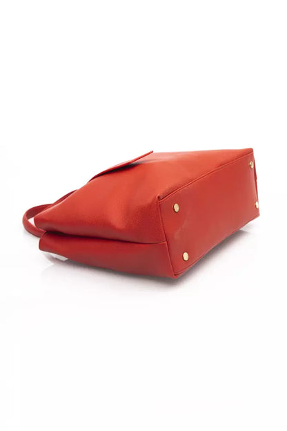 Red Polyethylene Women Handbag