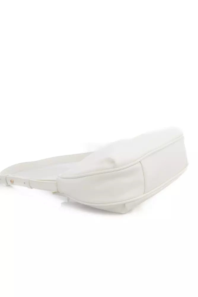 White Polyethylene Women Shoulder Bag