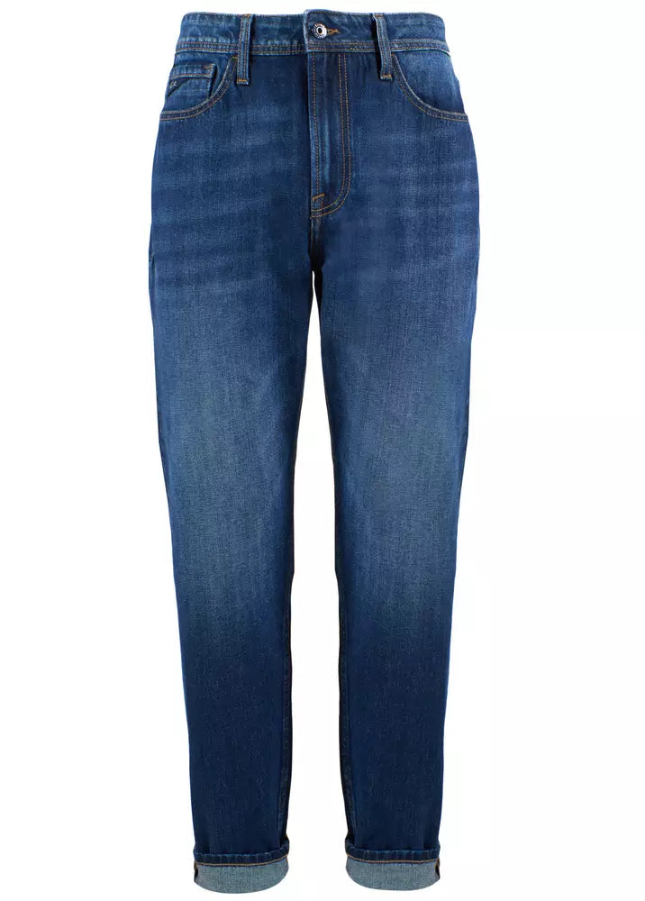 Blue Cotton Mens Jeans