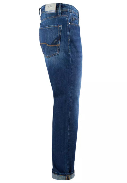 Blue Cotton Mens Jeans