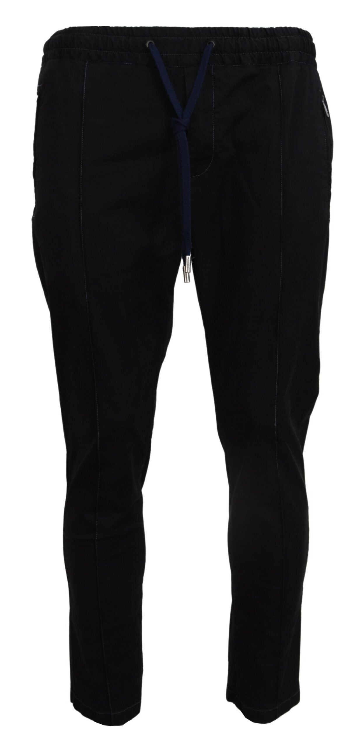 Elegant Tapered Black Trousers