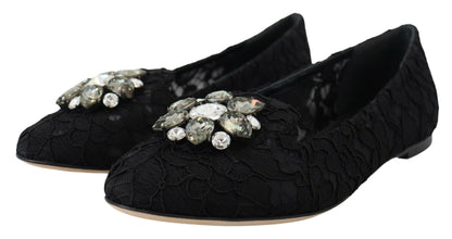 Elegant Floral Lace Flat Vally Shoes