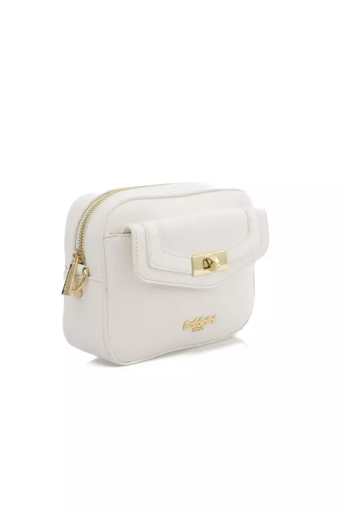 White Polyethylene Women Shoulder Bag