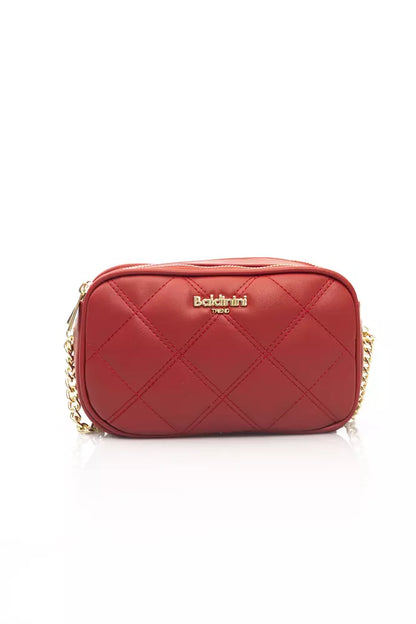 Red Polyethylene Women Shoulder Bag