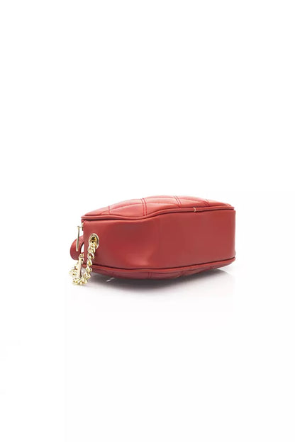 Red Polyethylene Women Shoulder Bag