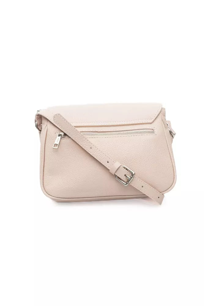 Pink Leather Women Shoulder Bag