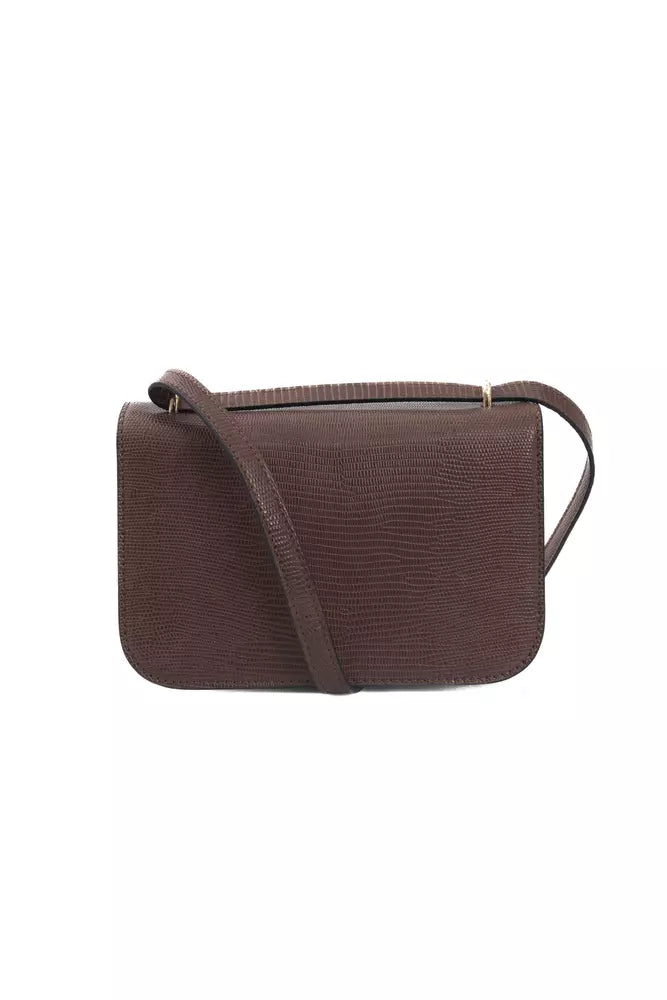 Brown Polyurethane Women Crossbody Bag