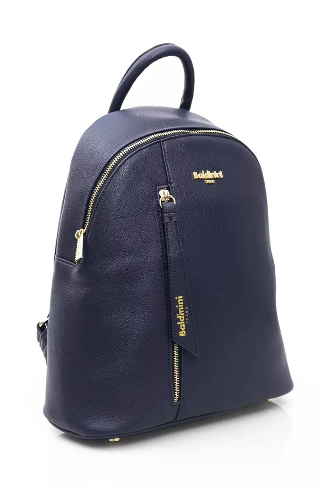 Blue Polyethylene Women Backpack