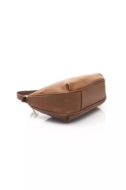 Brown Polyethylene Women Shoulder Bag