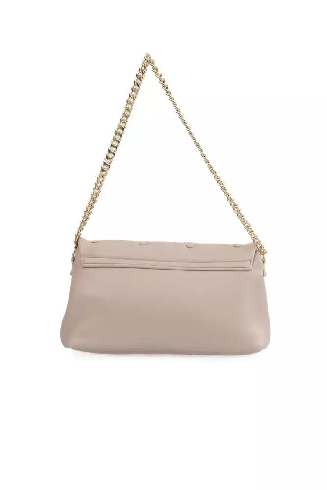 Pink Polyethylene Women Shoulder Bag