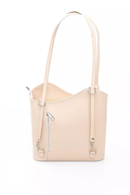 Pink Leather Women Shoulder Bag