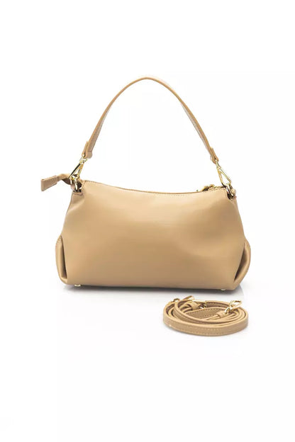 Beige Polyethylene Women Handbag