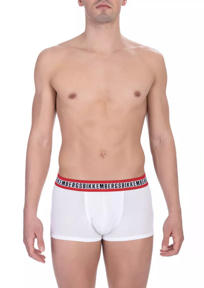 White Cotton Men Underwear Trunk Pack