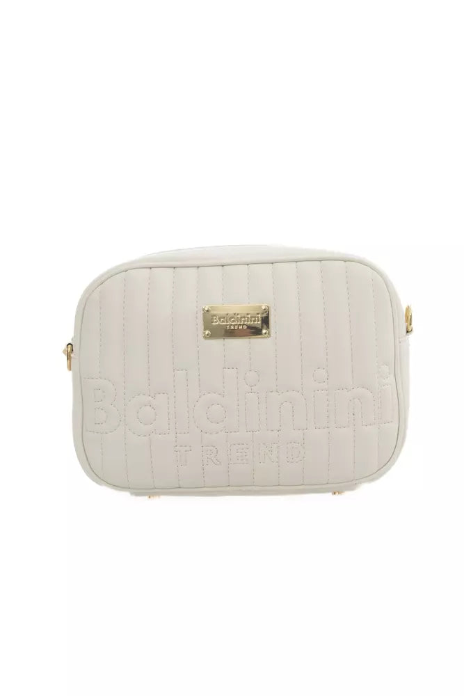 White Polyethylene Women Shoulder Bag