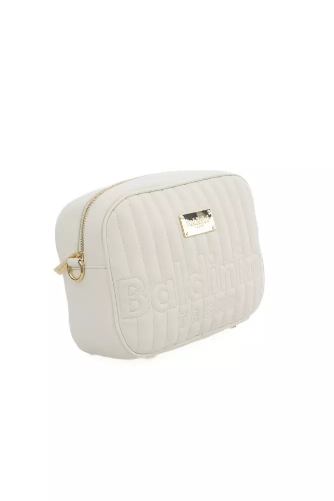 White Polyethylene Women Shoulder Bag