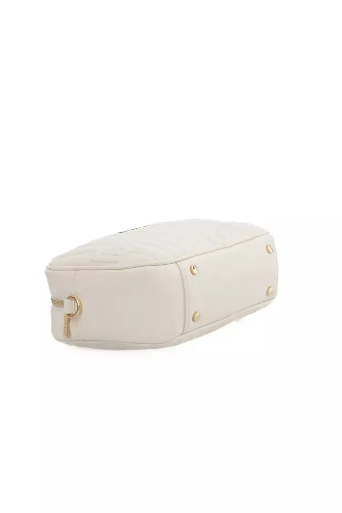 White Polyethylene Women Shoulder Bag