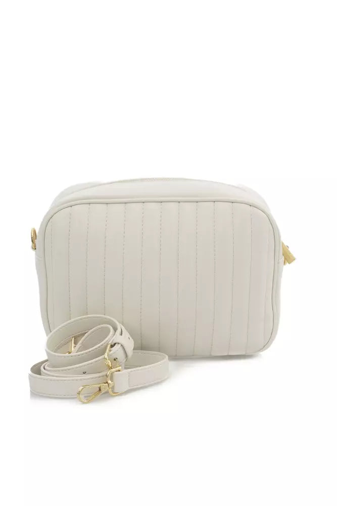 White Polyethylene Women Shoulder Bag