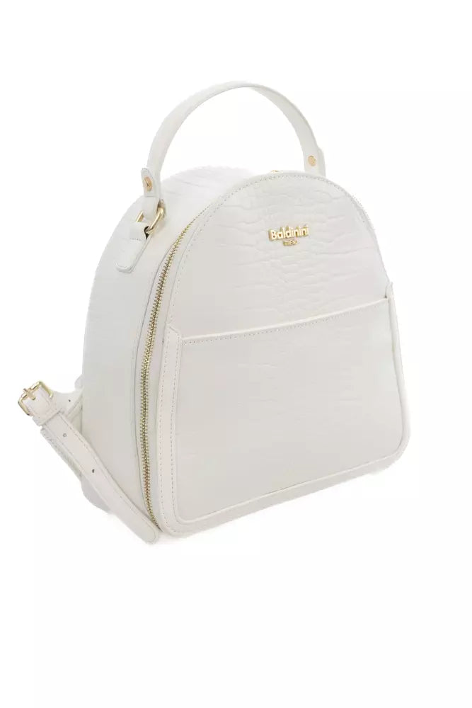 White Polyethylene Women Shoulder Bag