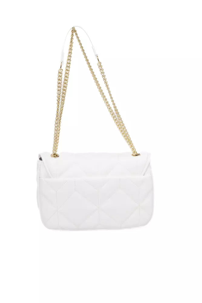 White Polyethylene Women Shoulder Bag