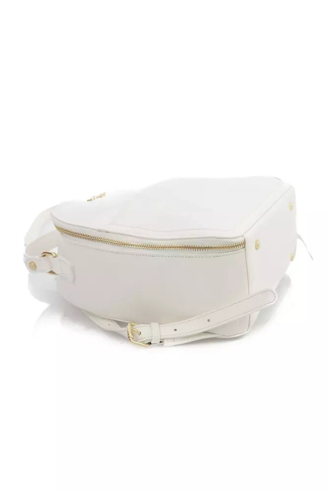 White Polyethylene Women Shoulder Bag