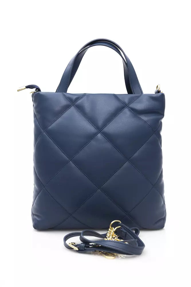 Blue Polyethylene Women Shoulder Bag